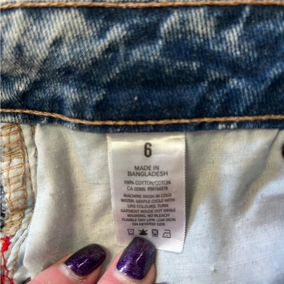 Aeropostale High Rise Distressed Mom Jeans - Picture 7 of 11